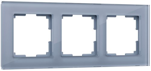 Рамка универсальная Werkel Favorit 3-м. стекло серый картинка